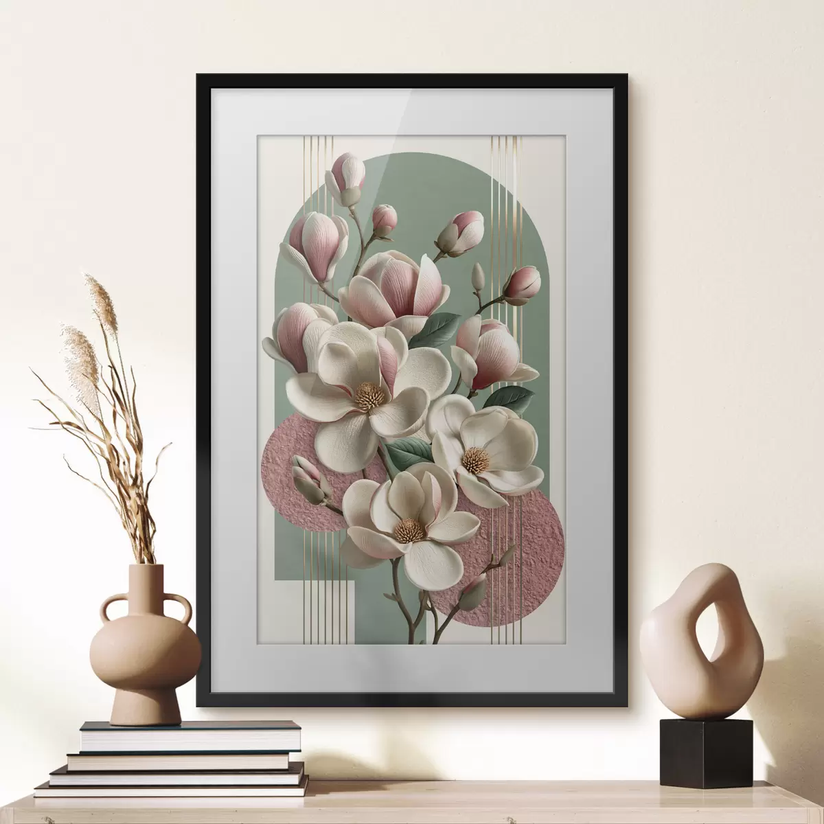 Poster Astrazione con magnolia f50167