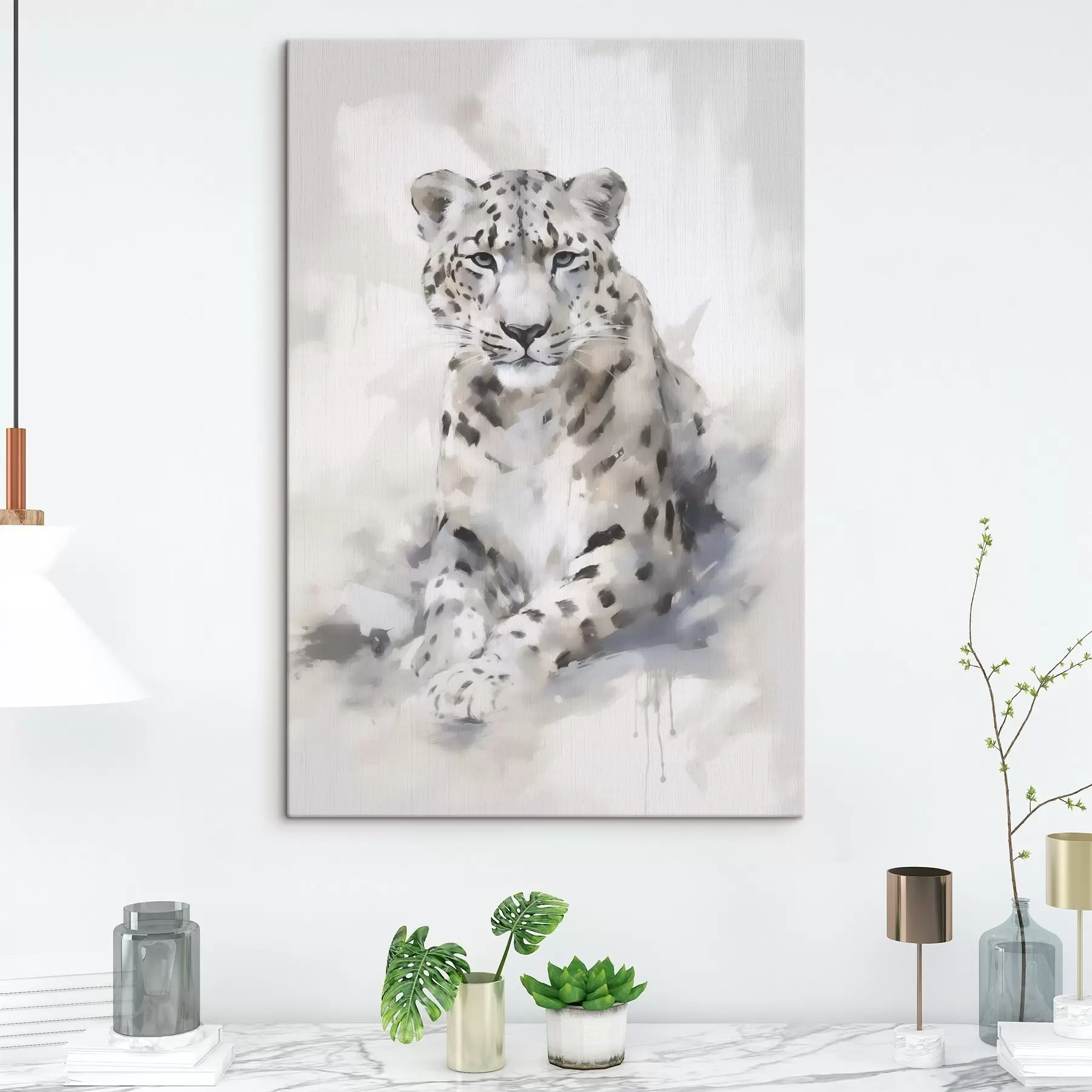 carta da parati Leopardo, dipinto in stile imitazione nr. s50413
