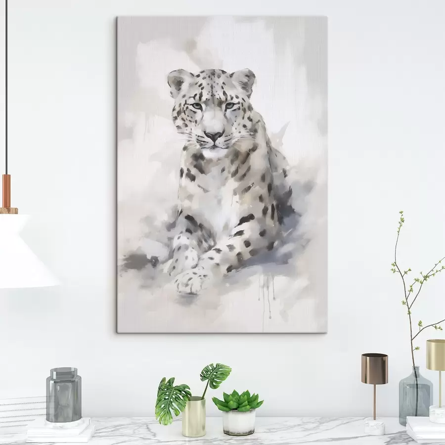 carta da parati Leopardo, dipinto in stile imitazione nr. s50413