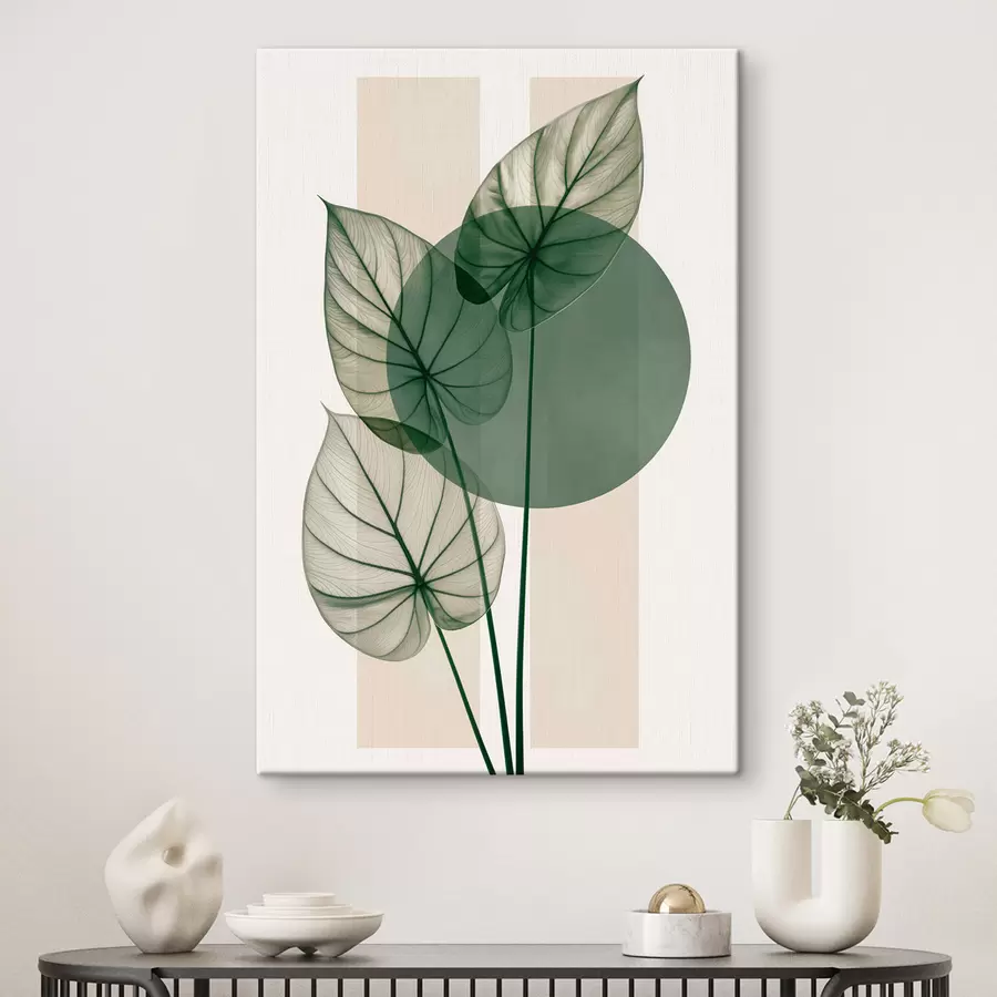 carta da parati Astrazione con foglie delicate nr. s50368