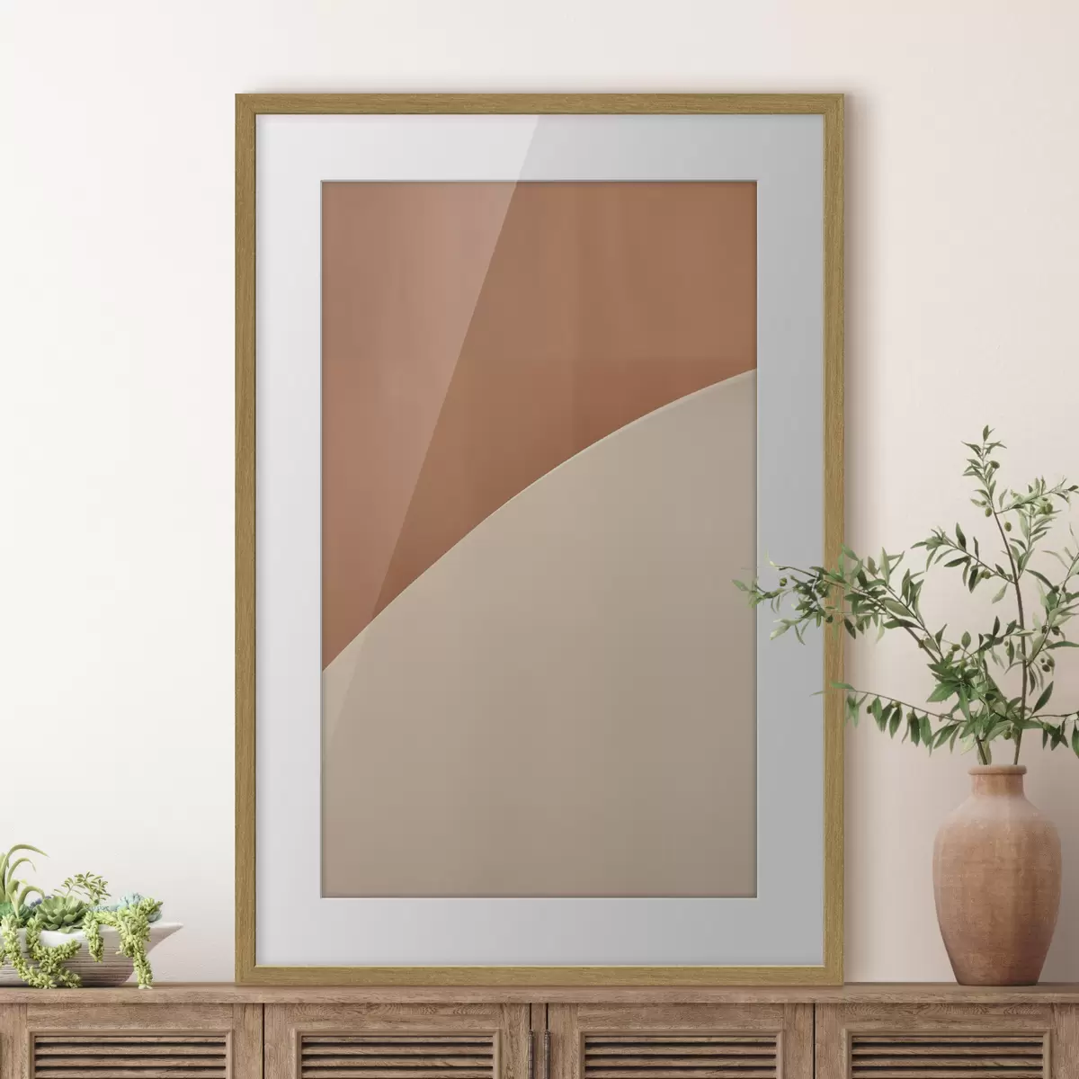 Poster Arco geometrico in terracotta f50393