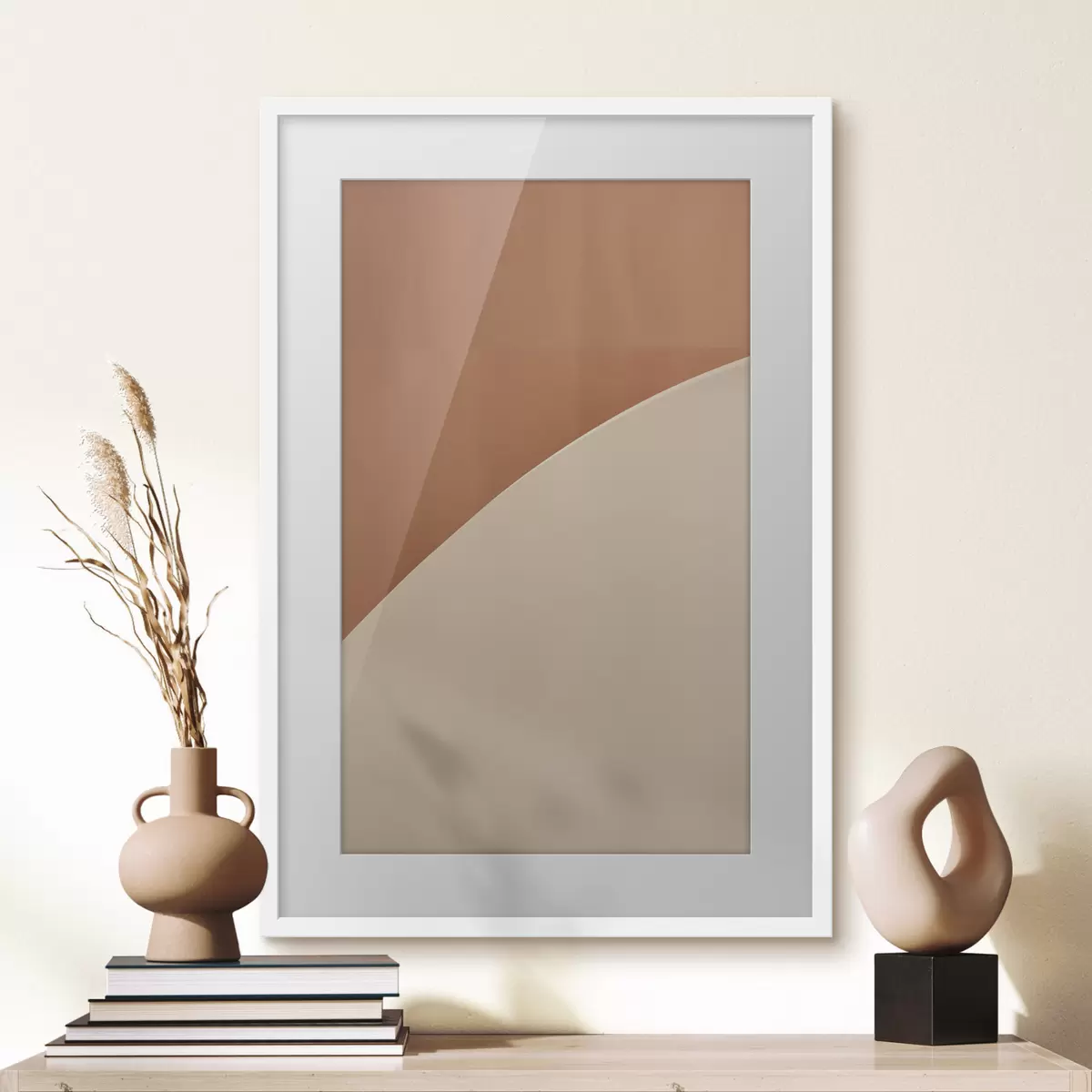 Poster Arco geometrico in terracotta f50393