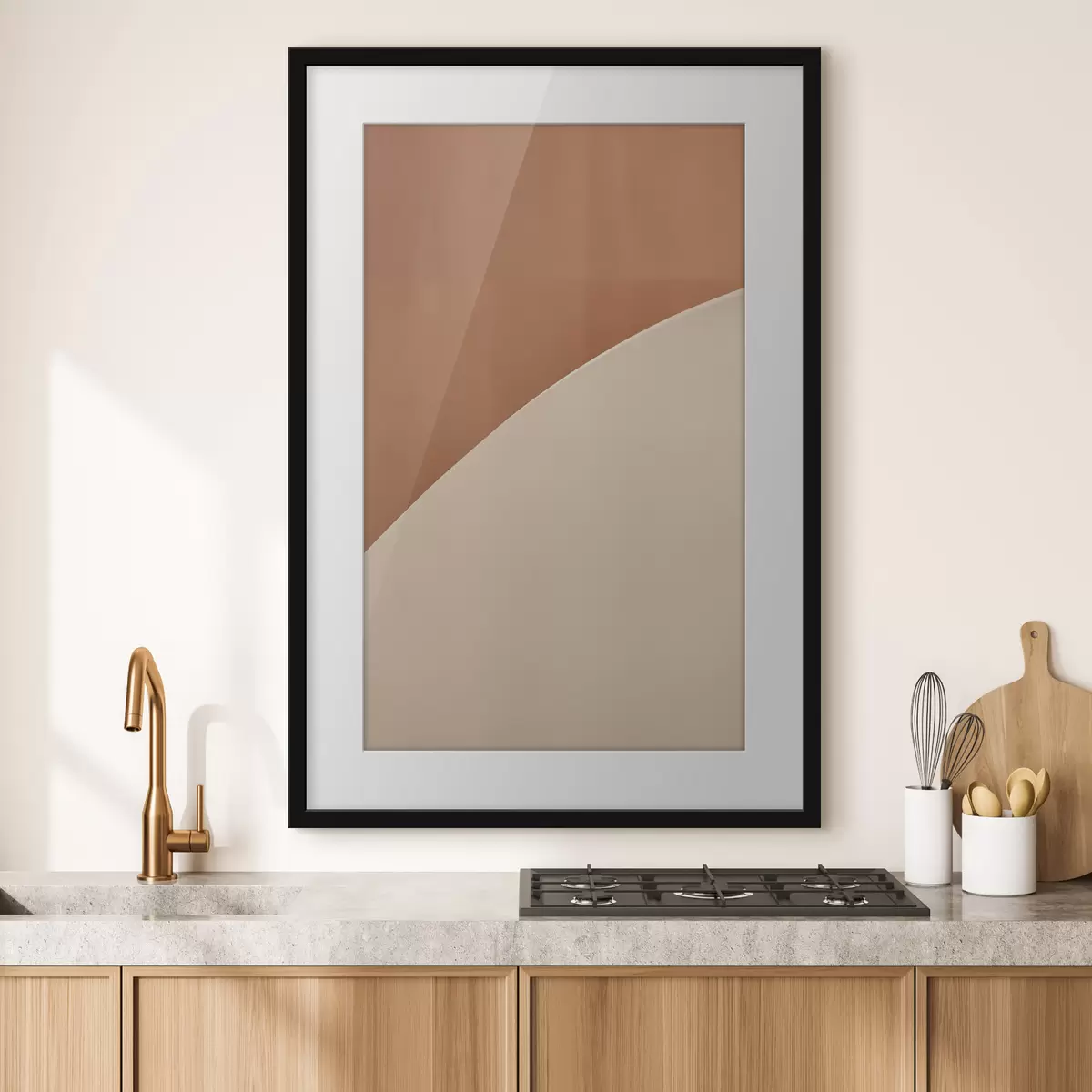 Poster Arco geometrico in terracotta f50393