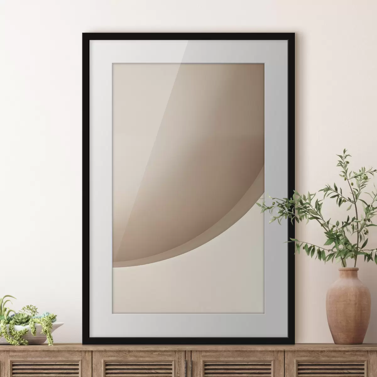 Poster Curva astratta di sabbia f50394