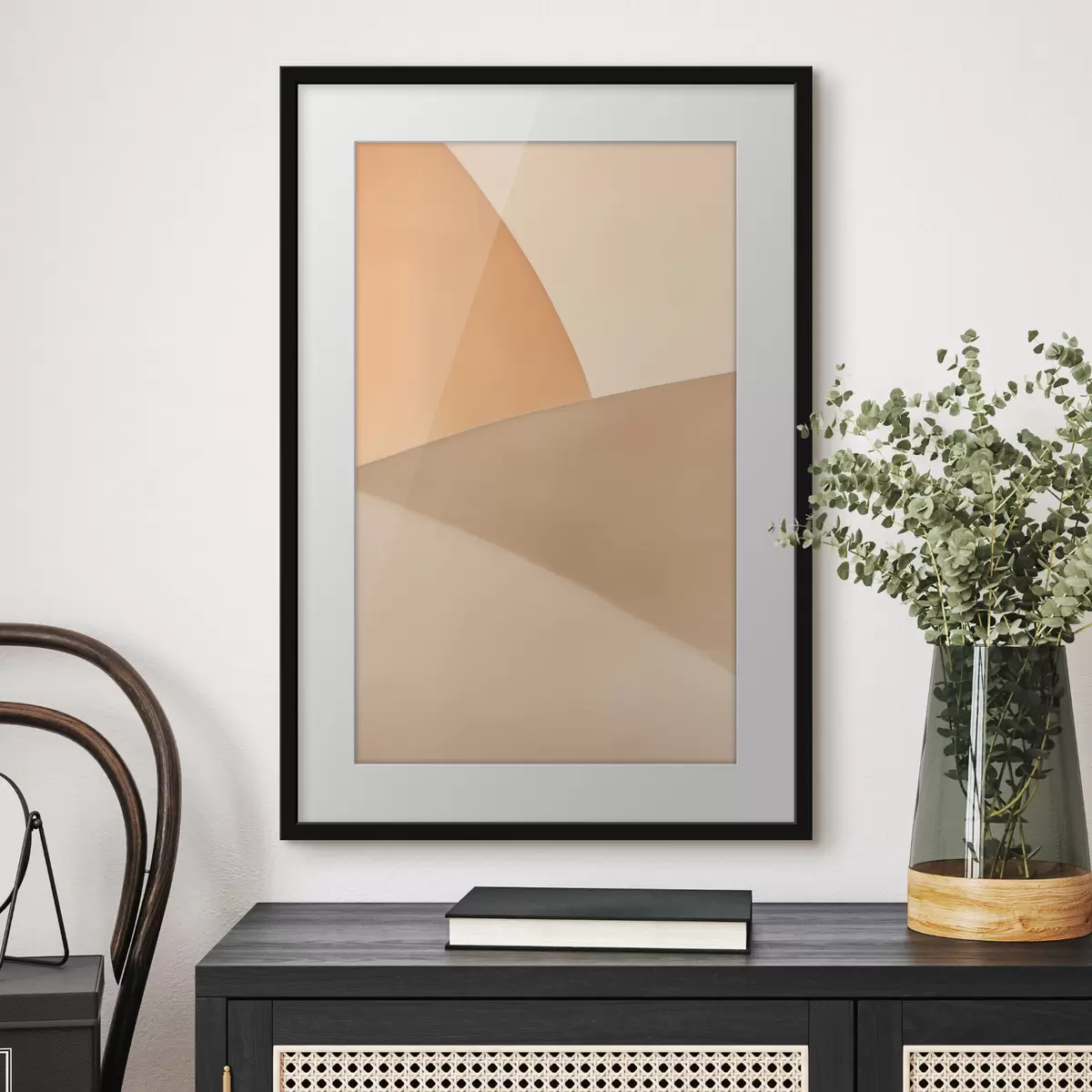 Poster Geometria in beige tenue f50396
