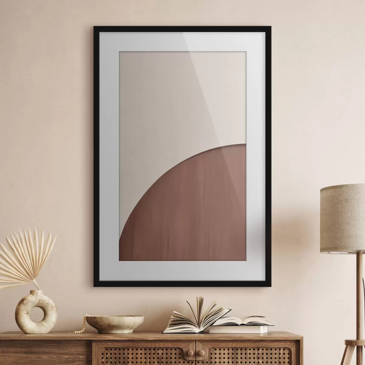 Poster Semicerchio in terracotta f50397