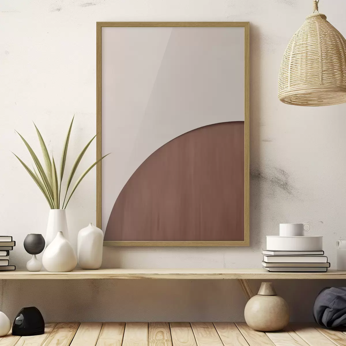 Poster Semicerchio in terracotta f50397