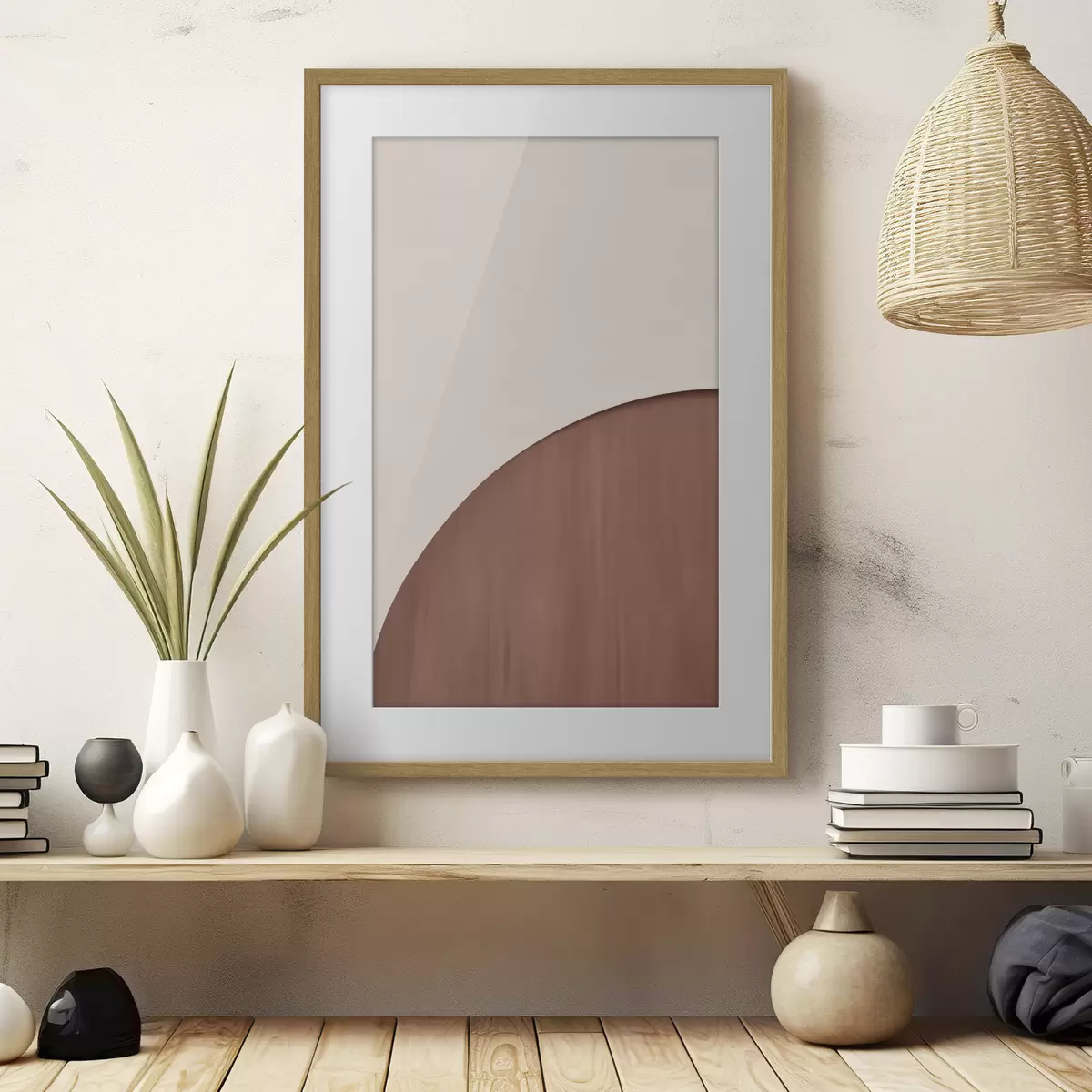 Poster Semicerchio in terracotta f50397