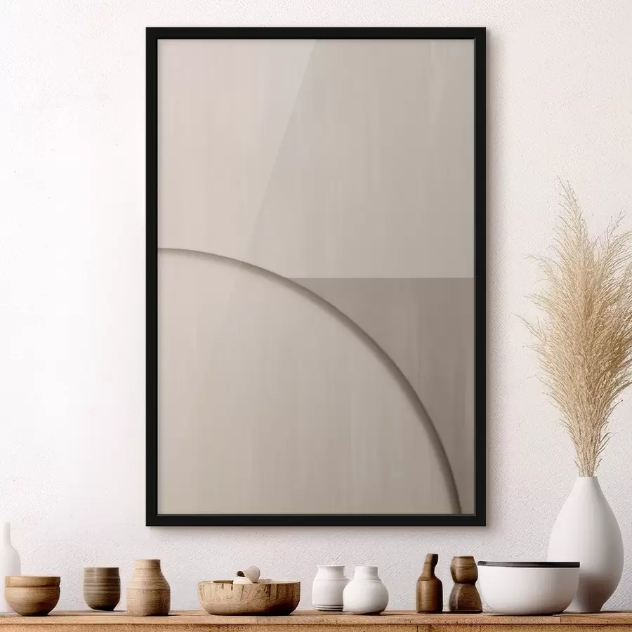 carta da parati Composizione minimalista nei toni del beige nr. f50398