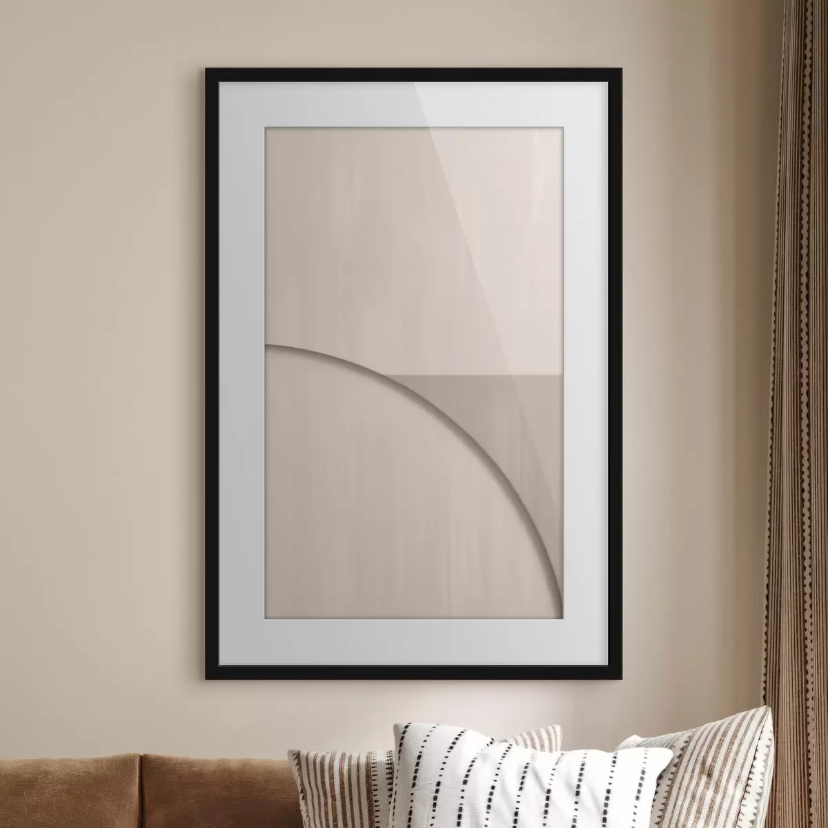 Poster Composizione minimalista nei toni del beige f50398