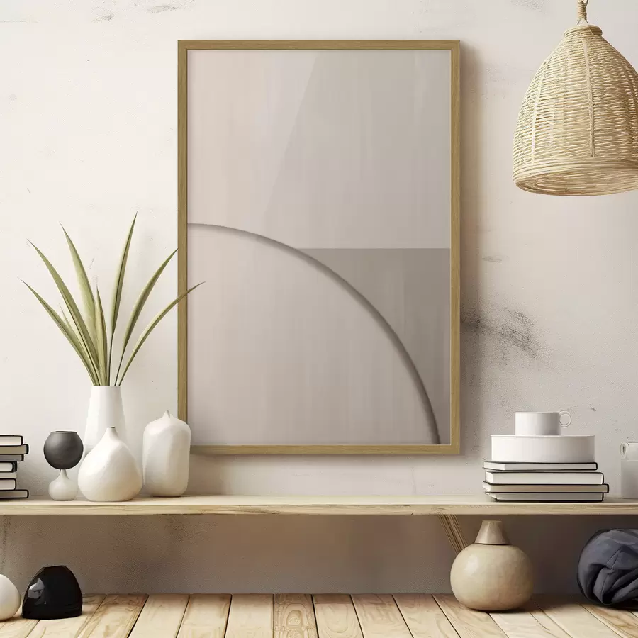 carta da parati Composizione minimalista nei toni del beige nr. f50398