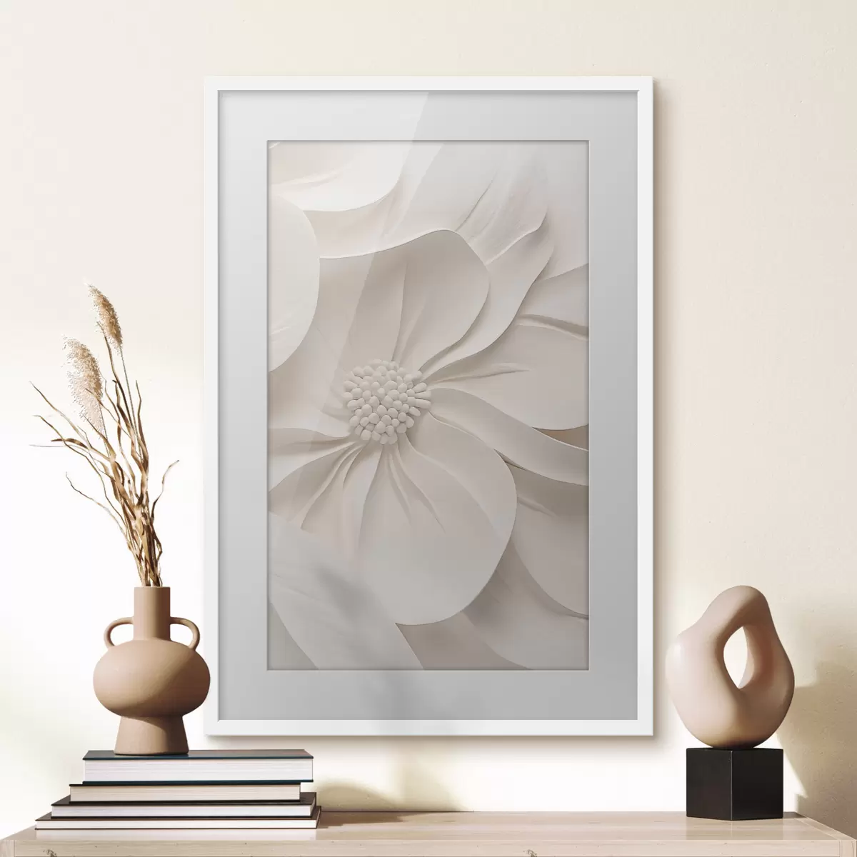 Poster Fiore aperto in rilievo f50400