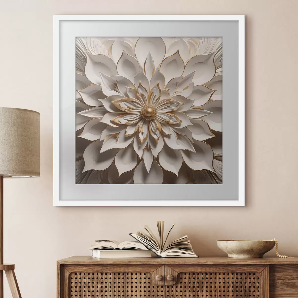 Poster Dalia reale con tocchi color ambra f50401