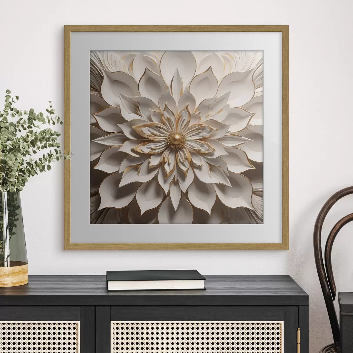 Poster Dalia reale con tocchi color ambra f50401