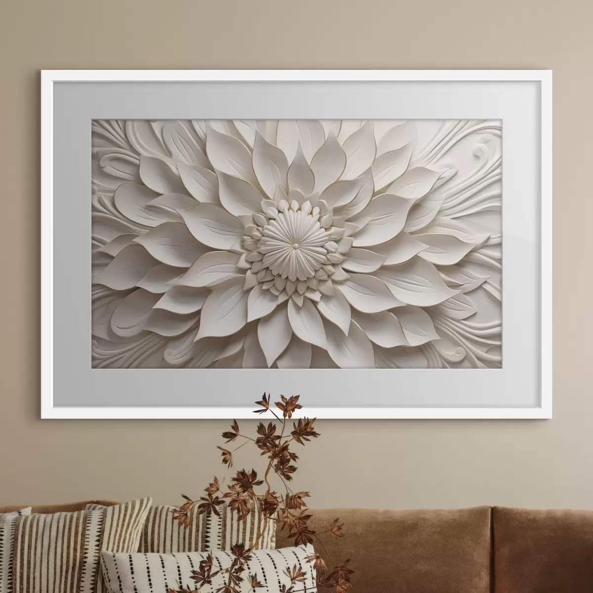 Poster Rilievo della dalia perlata f50402
