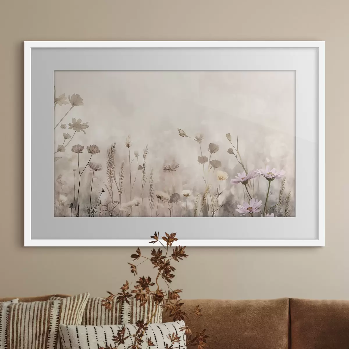 Poster Delicato prato di fiori selvatici f50403