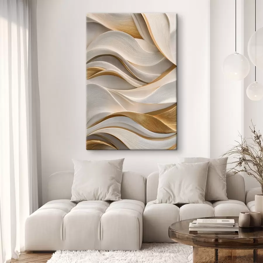 carta da parati Onde eleganti dall'effetto voluminoso nr. s50465