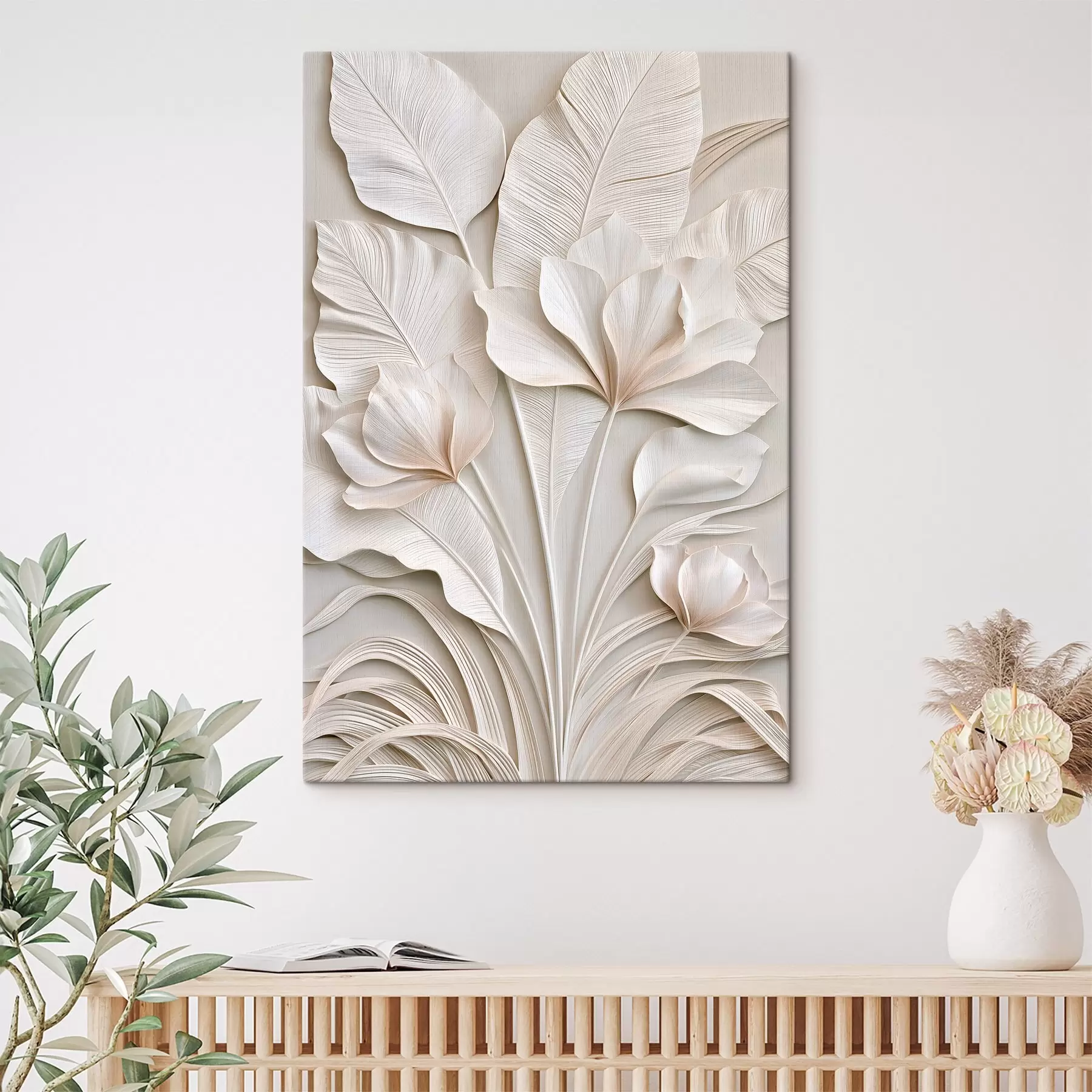 Quadro Fiori tropicali in stile bassorilievo nr. s50515