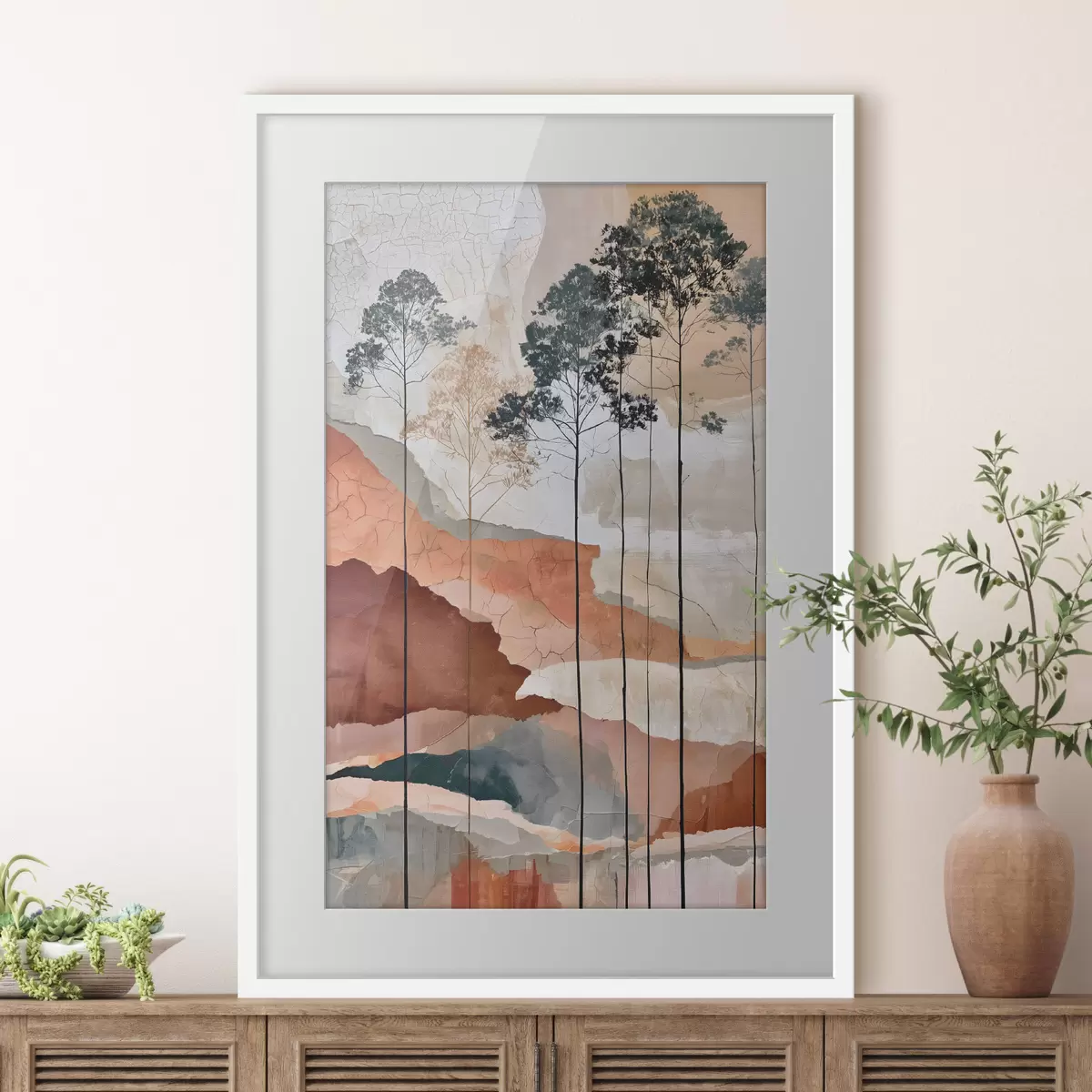 Poster Albero e contrasto f50476