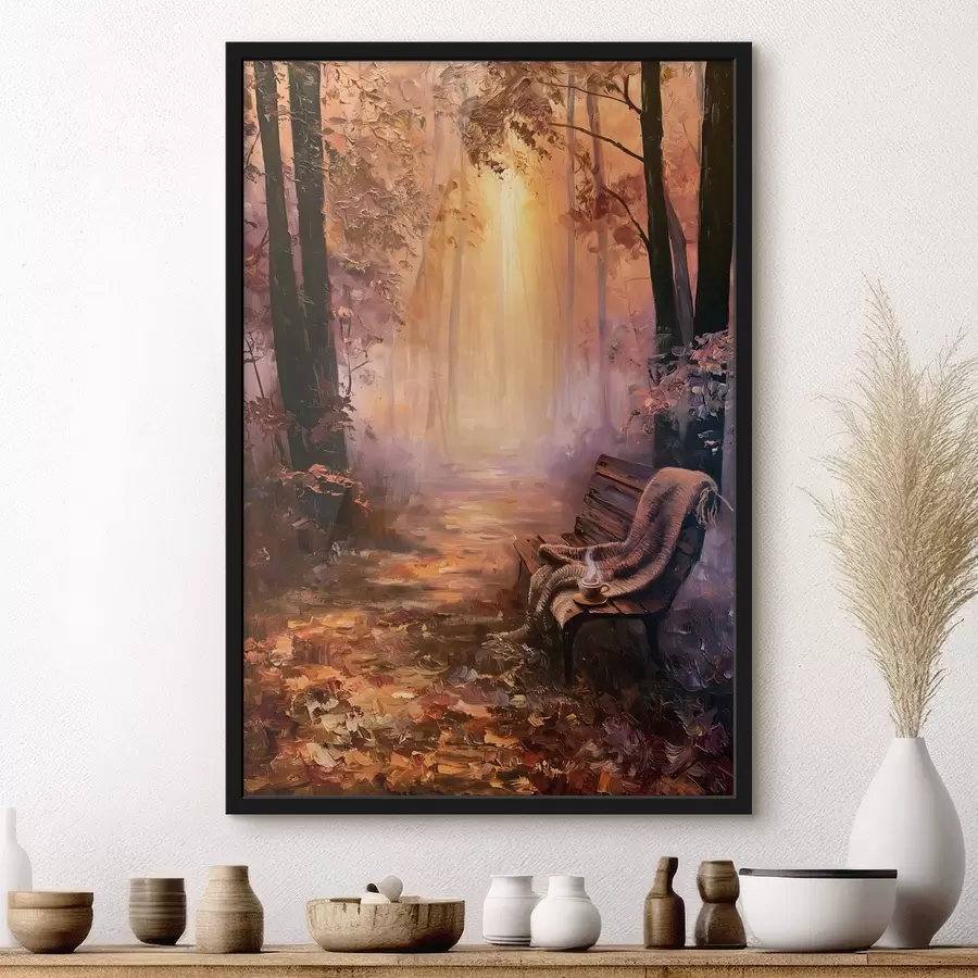 carta da parati Una mattina d'autunno nel bosco nr. f50487