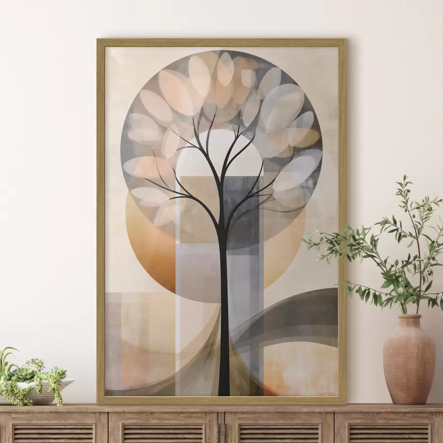carta da parati Un albero astratto in stile scandinavo nr. f50489