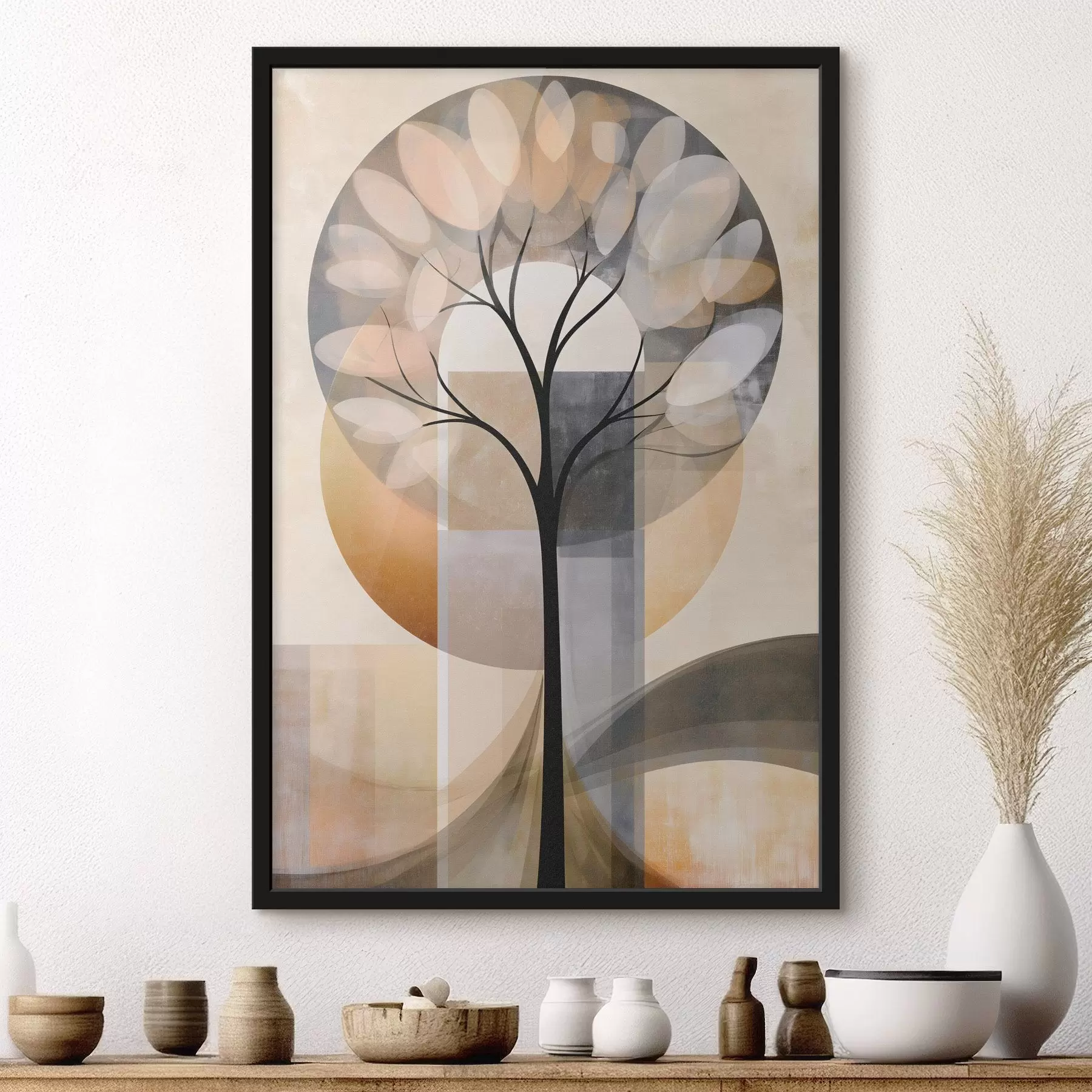 carta da parati Un albero astratto in stile scandinavo nr. f50489