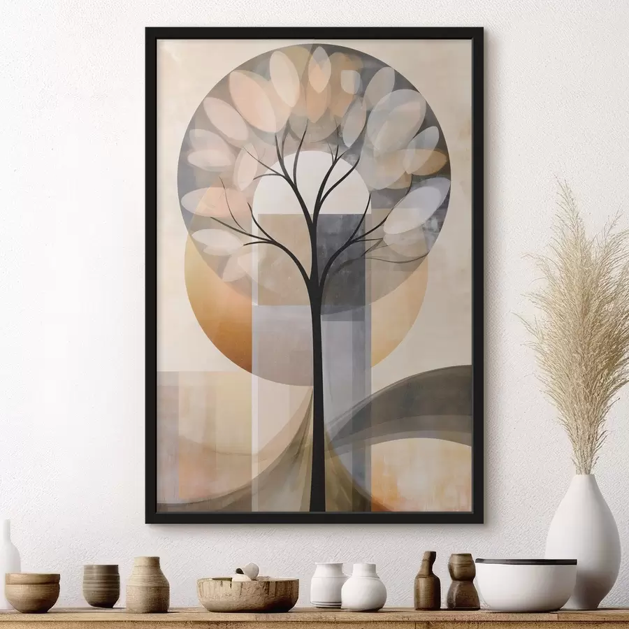 carta da parati Un albero astratto in stile scandinavo nr. f50489