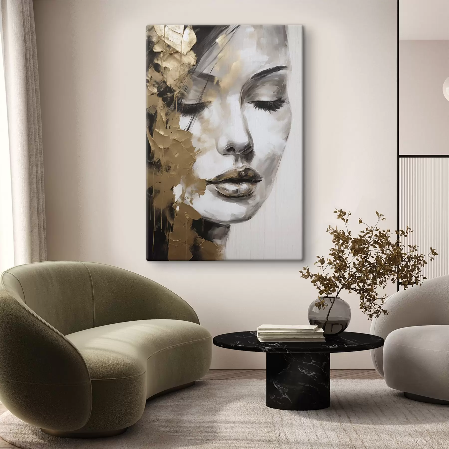 Quadro Ritratto femminile astratto nr. s50660