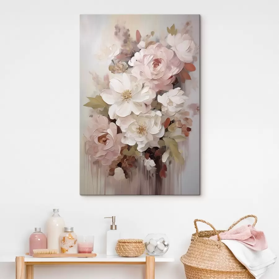 carta da parati Fiori astratti, imitazione di un dipinto nr. s50676