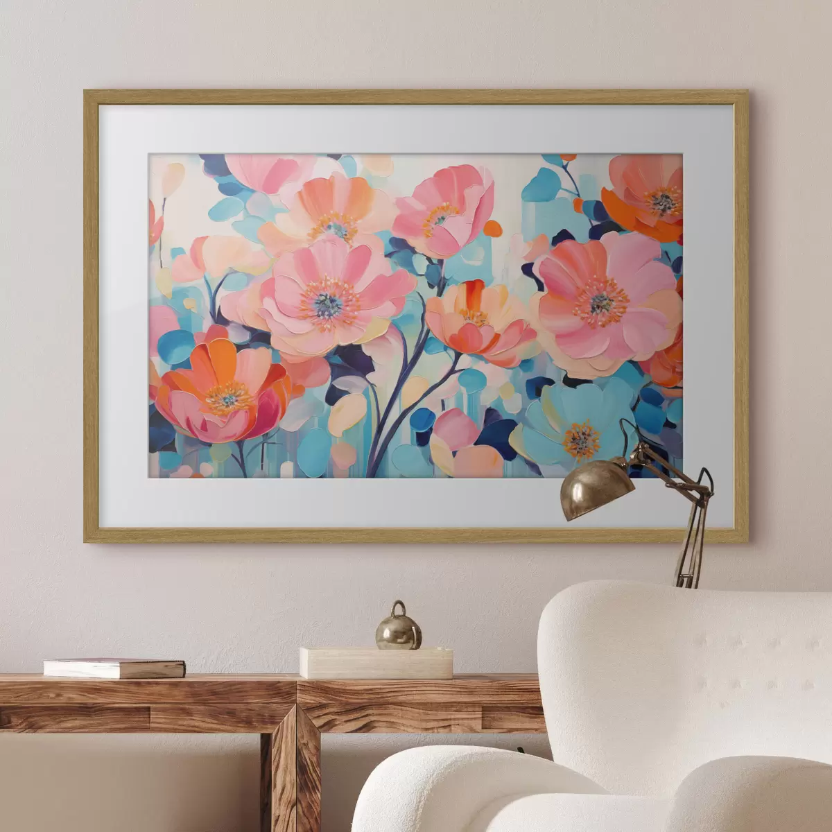 Poster Rose e tocco f50590