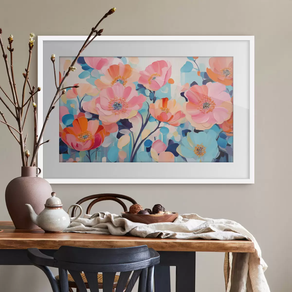 Poster Rose e tocco f50590