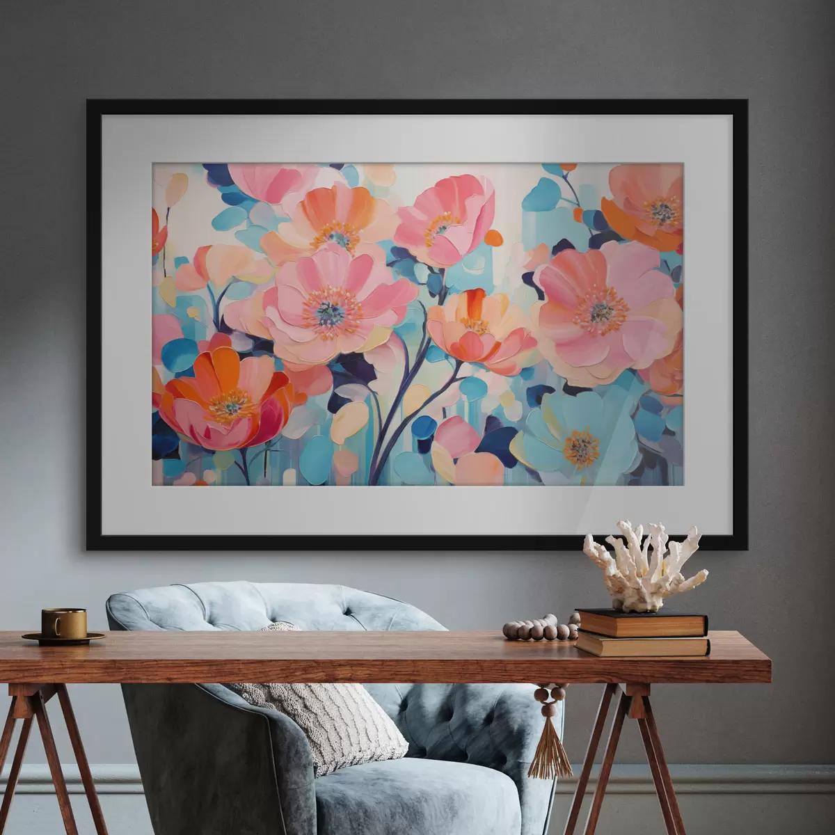 Poster Rose e tocco f50590