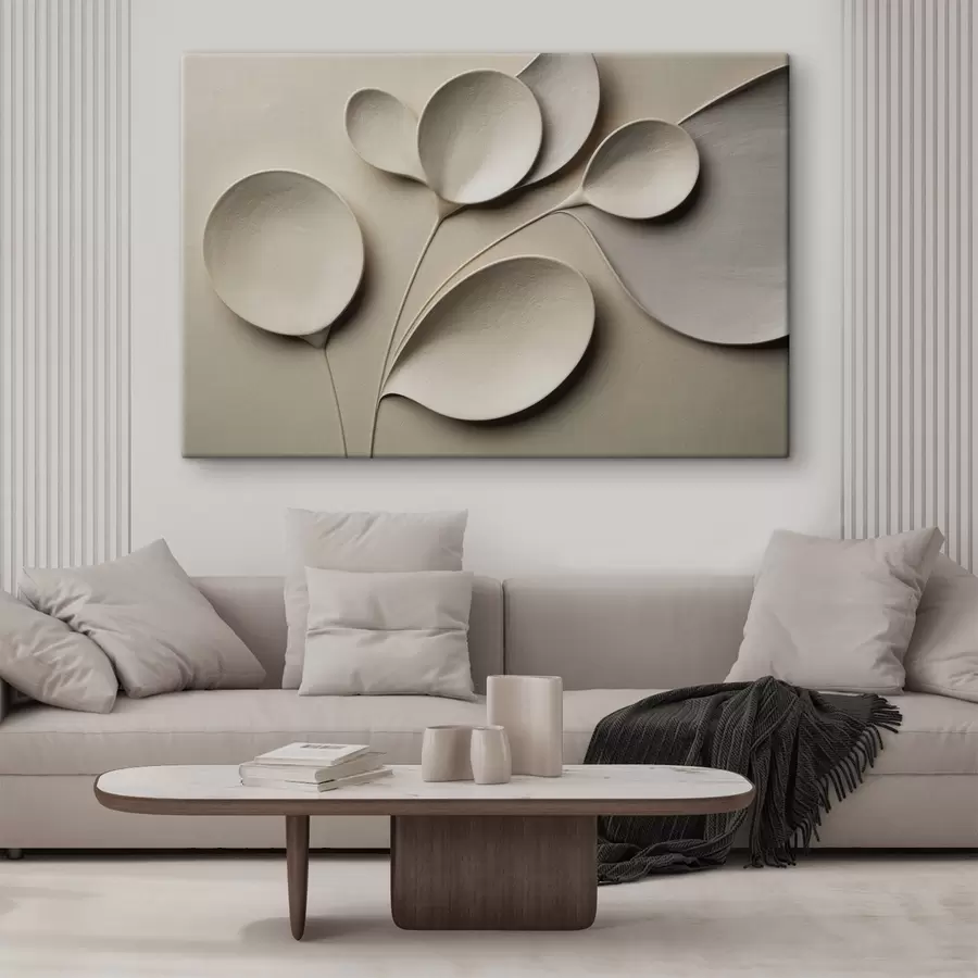 carta da parati Una composizione minimalista e lineare in una palette di colori beige chiaro nr. s50015