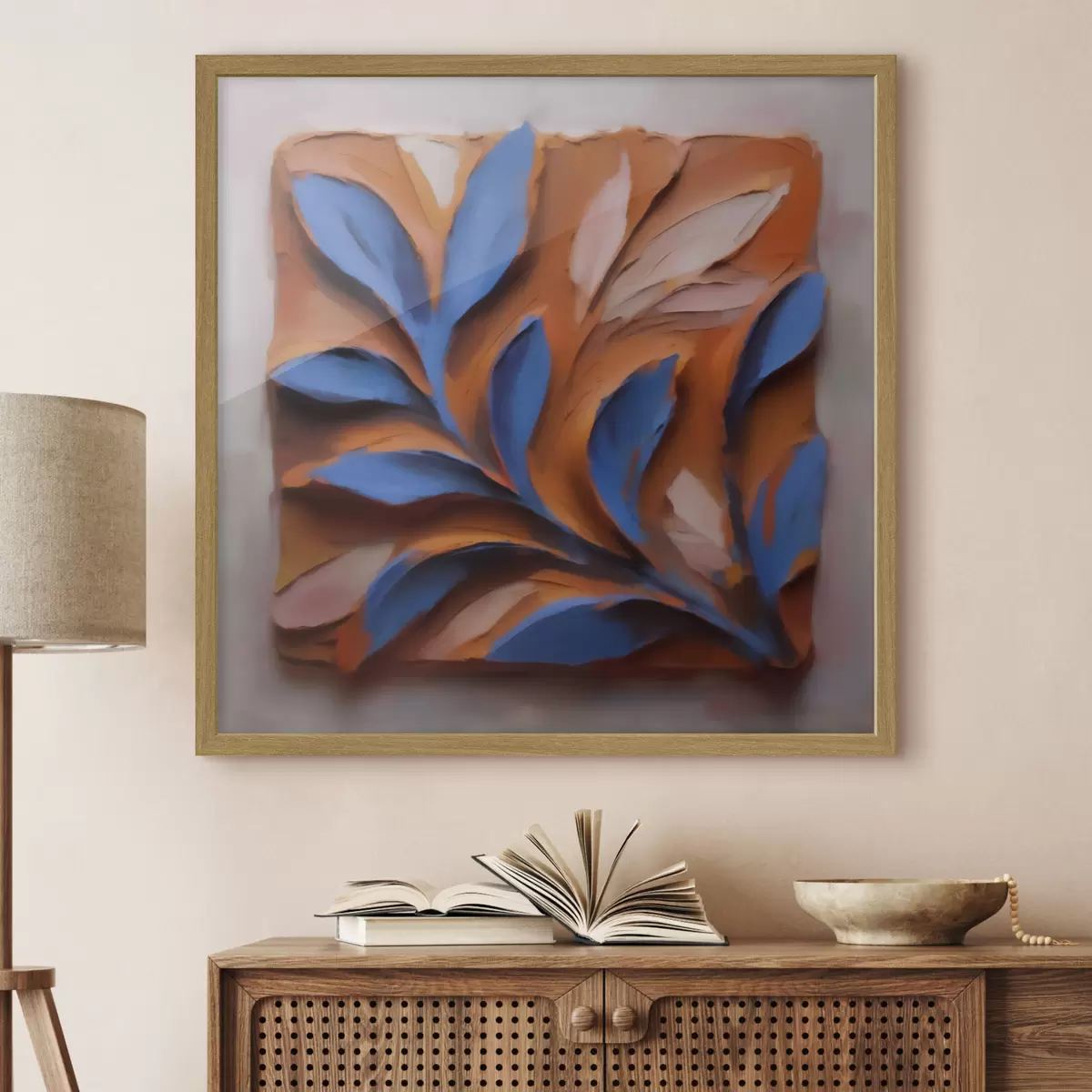 Poster Foglie e contrasto f50018
