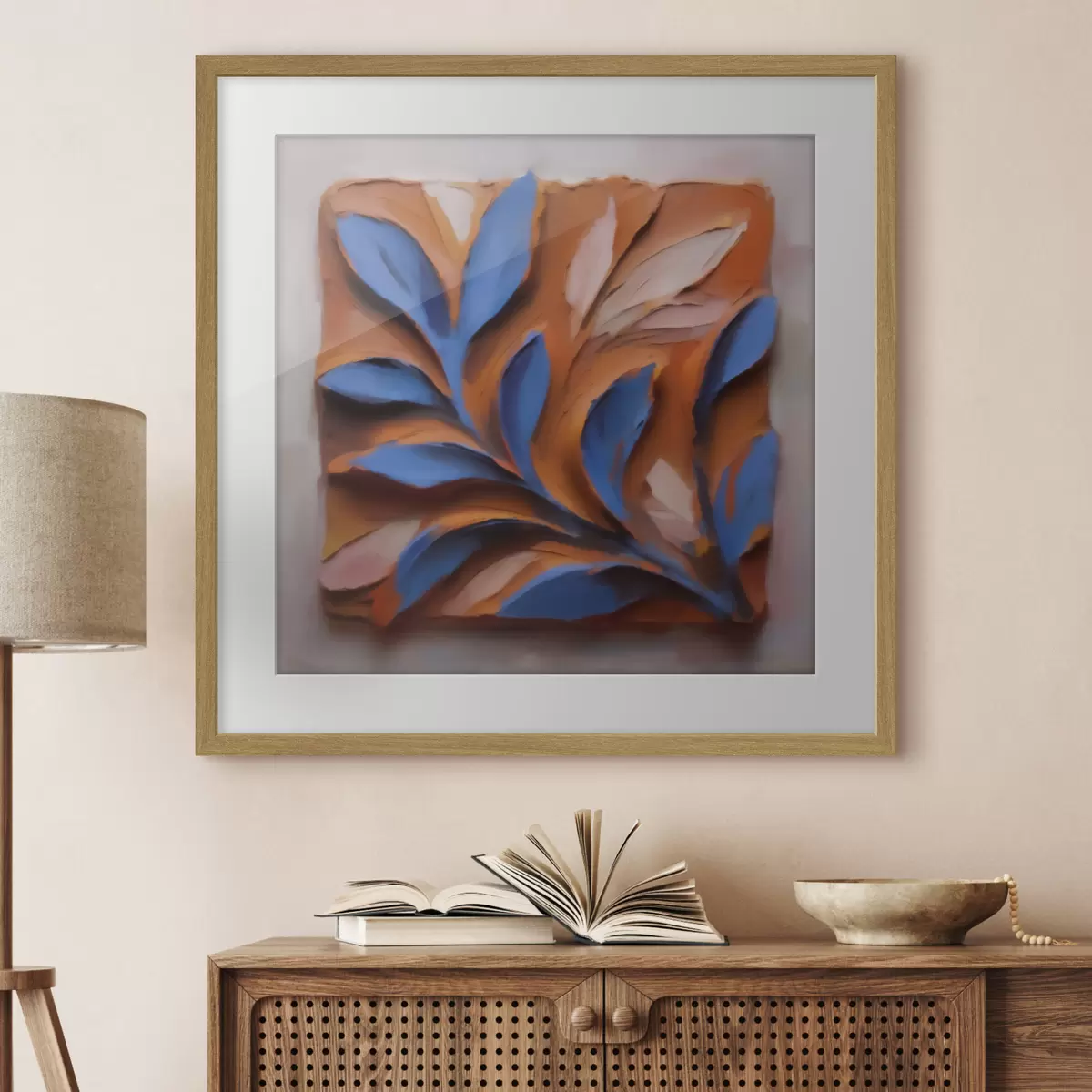 Poster Foglie e contrasto f50018