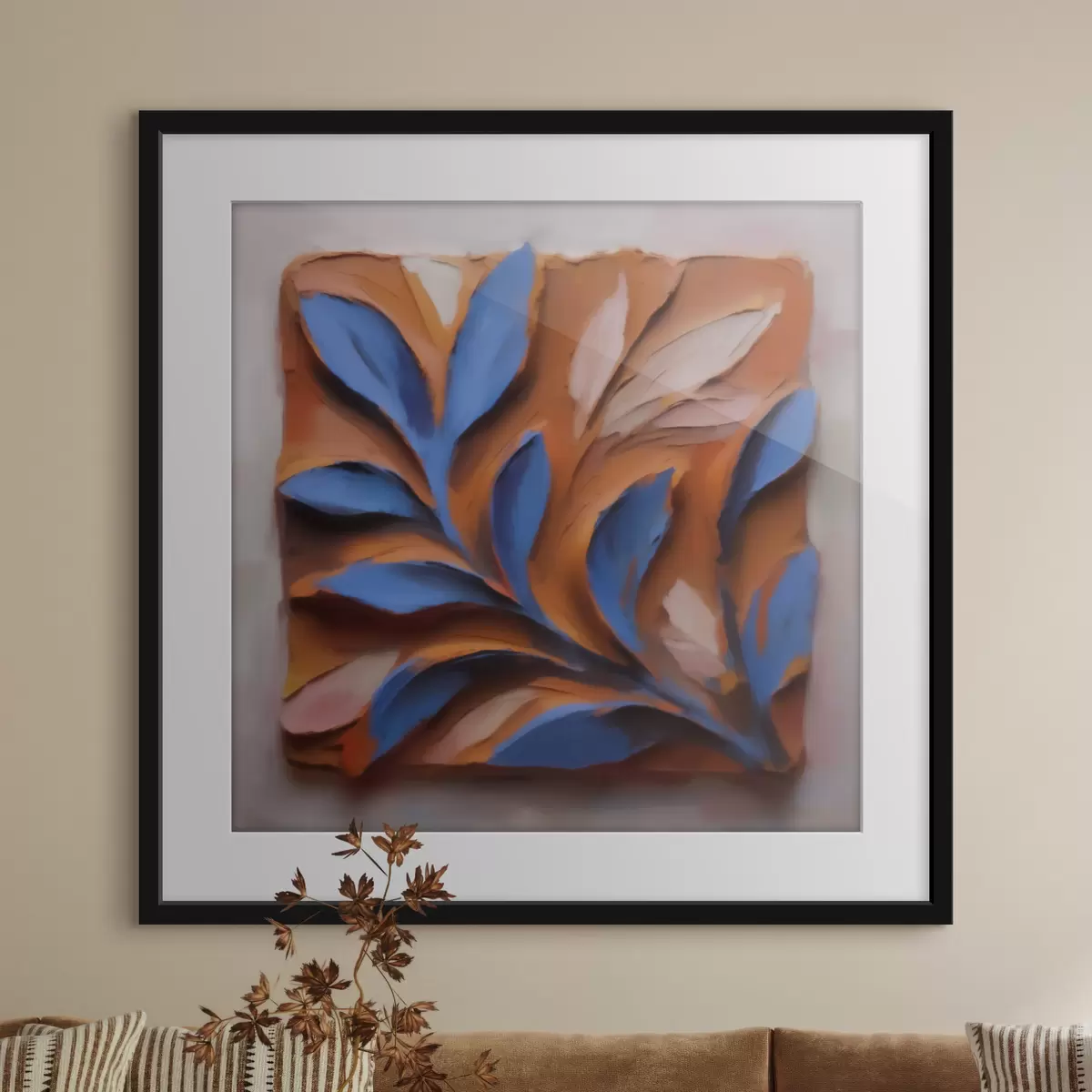 Poster Foglie e contrasto f50018