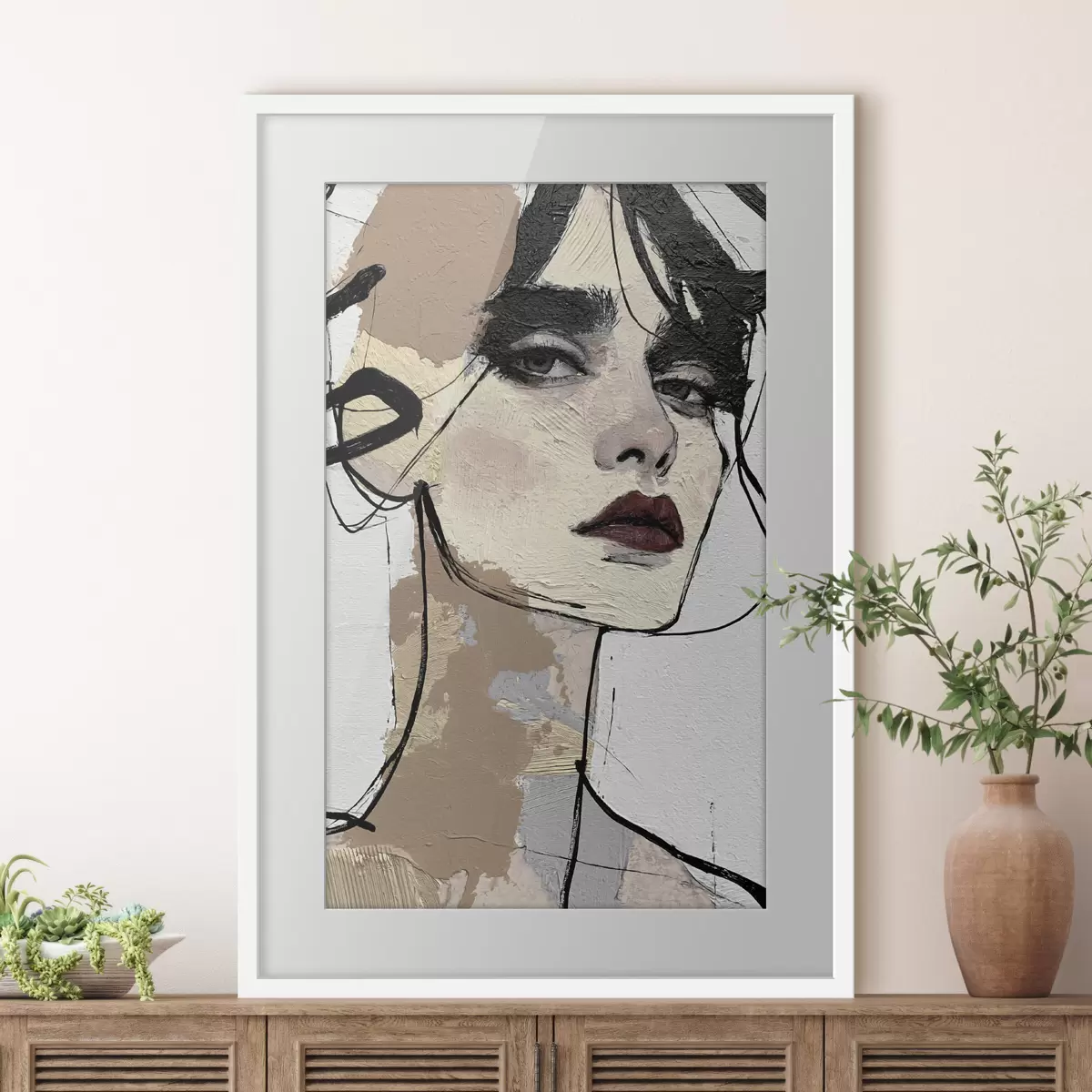 Poster Donna e contrasto f50569