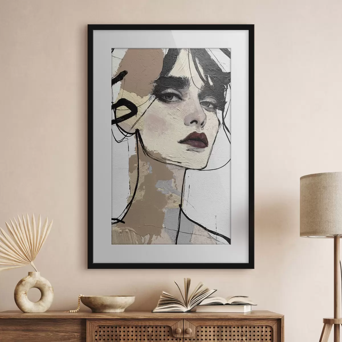 Poster Donna e contrasto f50569