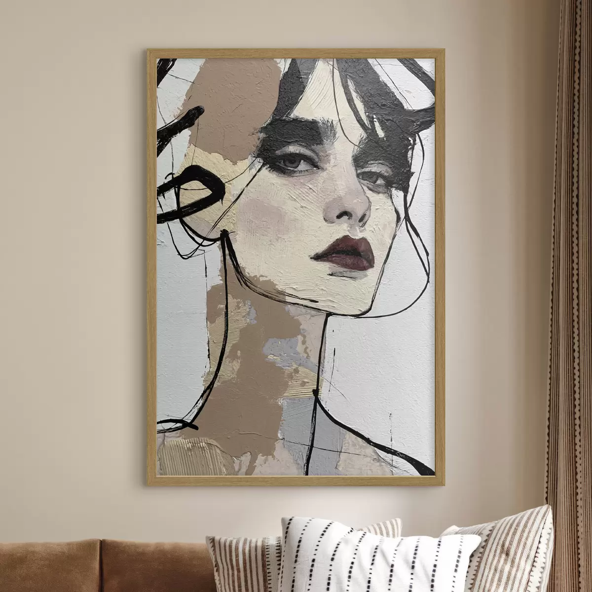Poster Donna e contrasto f50569