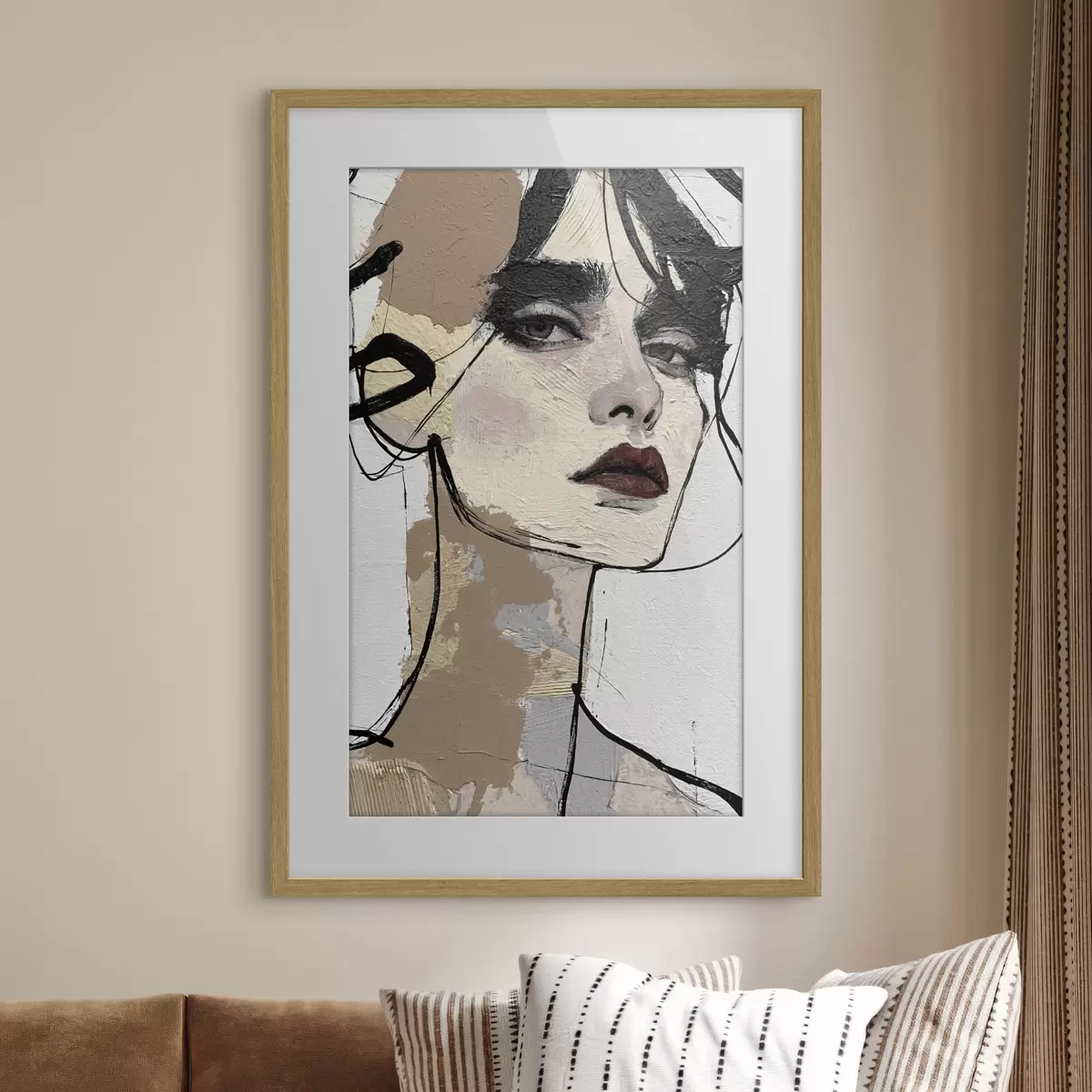 Poster Donna e contrasto f50569