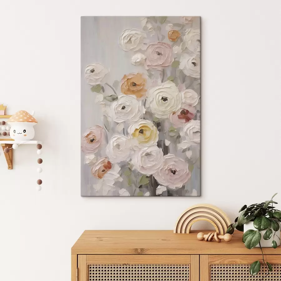 carta da parati Fiori astratti, imitazione di un dipinto nr. s50765