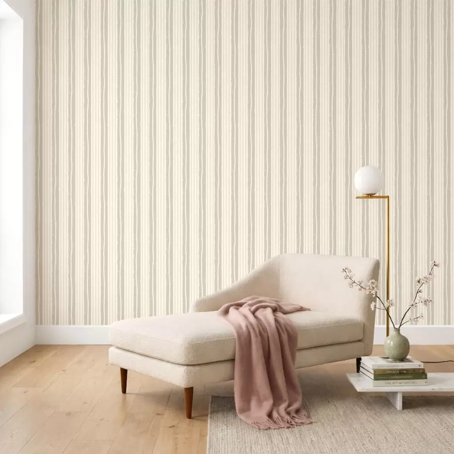 carta da parati Righe verticali con effetto materico nei toni del crema e del beige chiaro nr. a01268v2