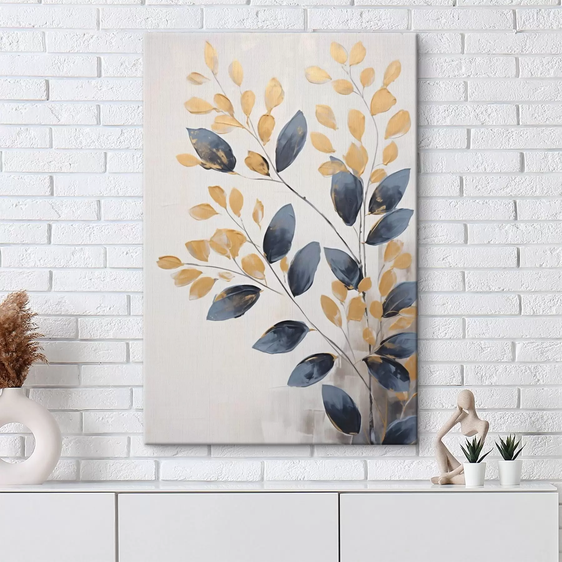carta da parati Ramoscelli decorativi, pittura realistica nr. s50841