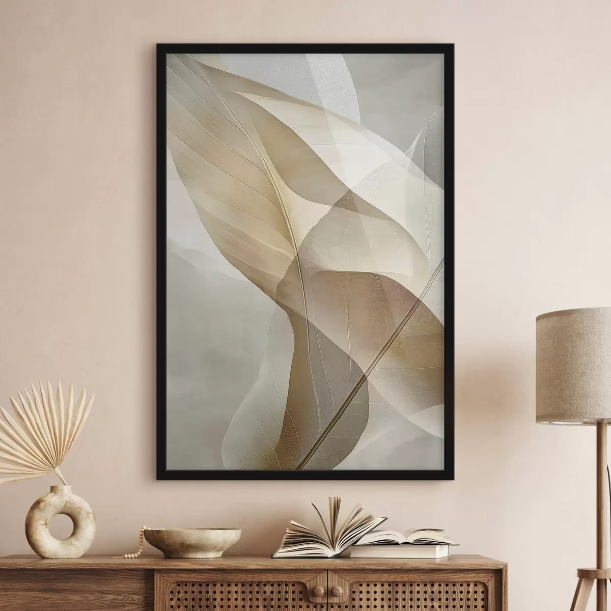Poster Curve di seta e ambra f50739