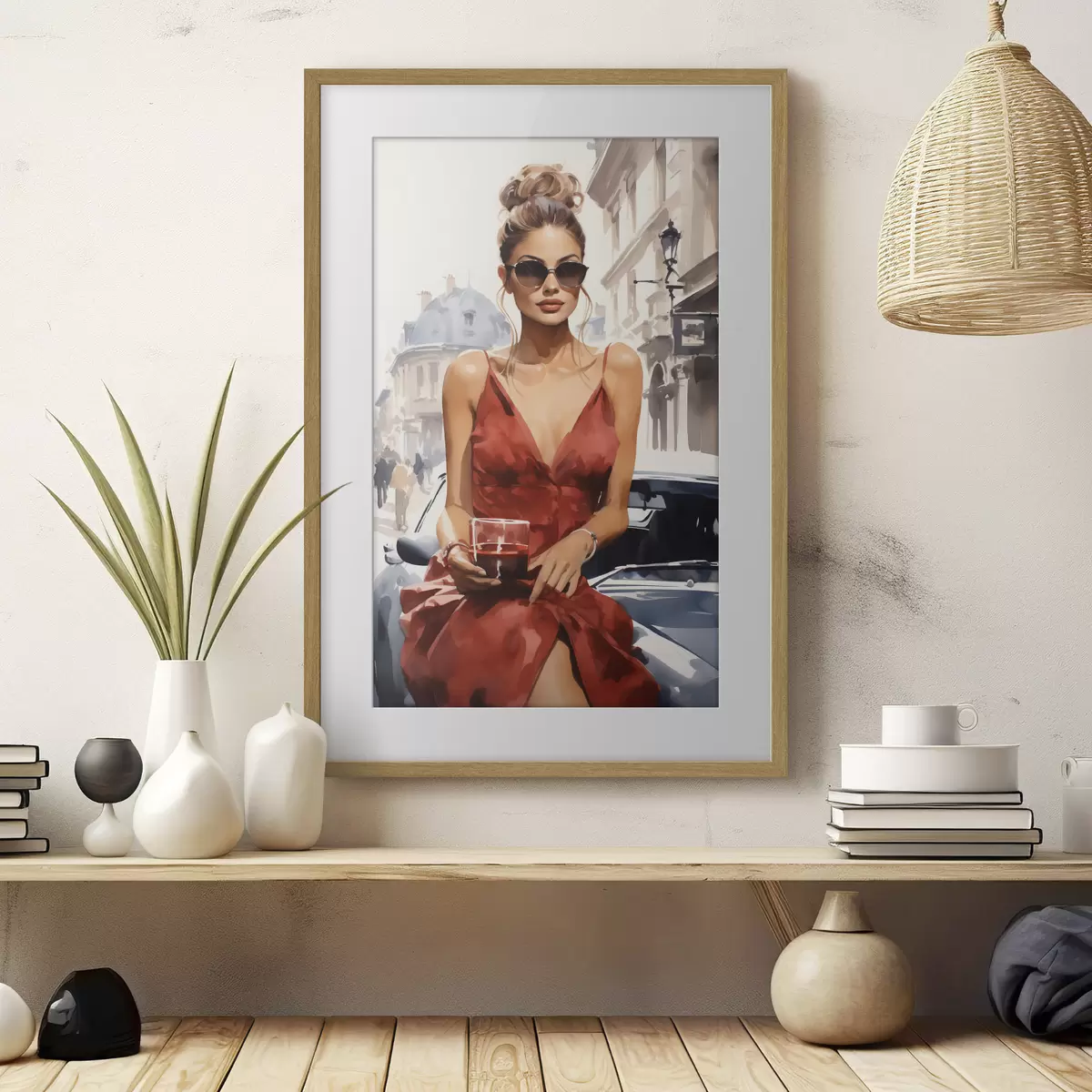 Poster "Woman in Red" di Convertible f50745