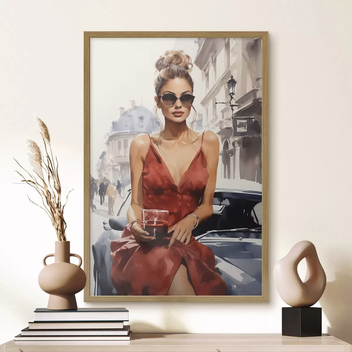 Poster "Woman in Red" di Convertible f50745