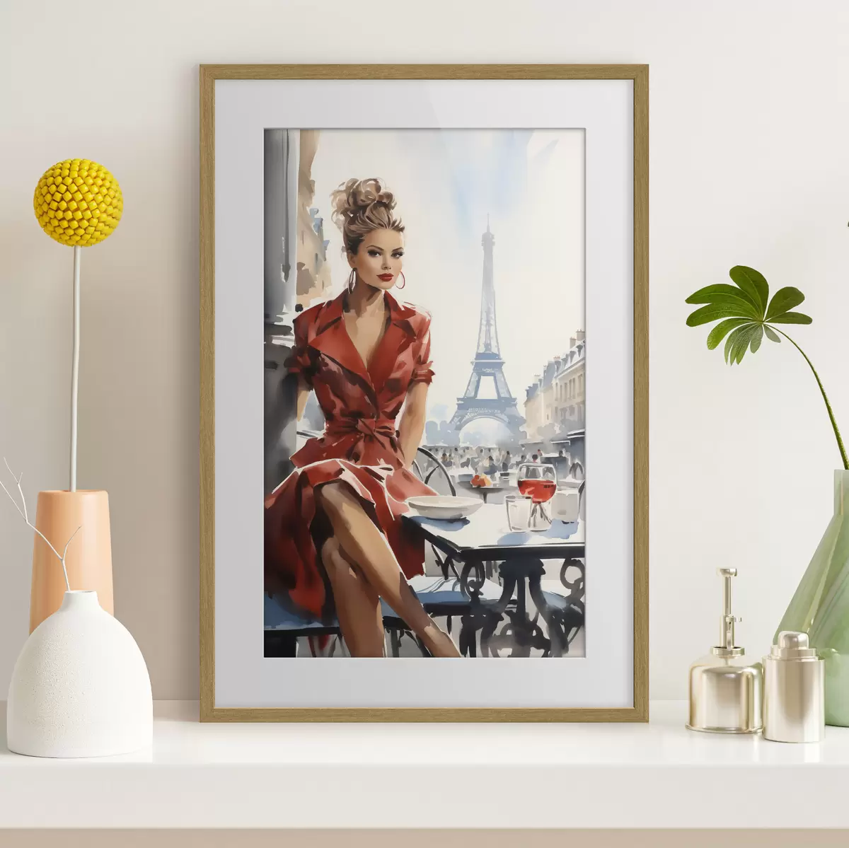 Poster Sagoma parigina alla Torre Eiffel f50746