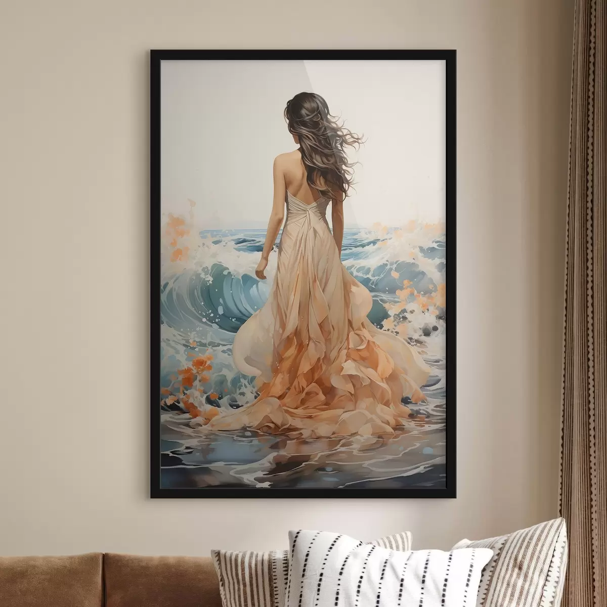 Poster Passeggiata serale in riva al mare f50748