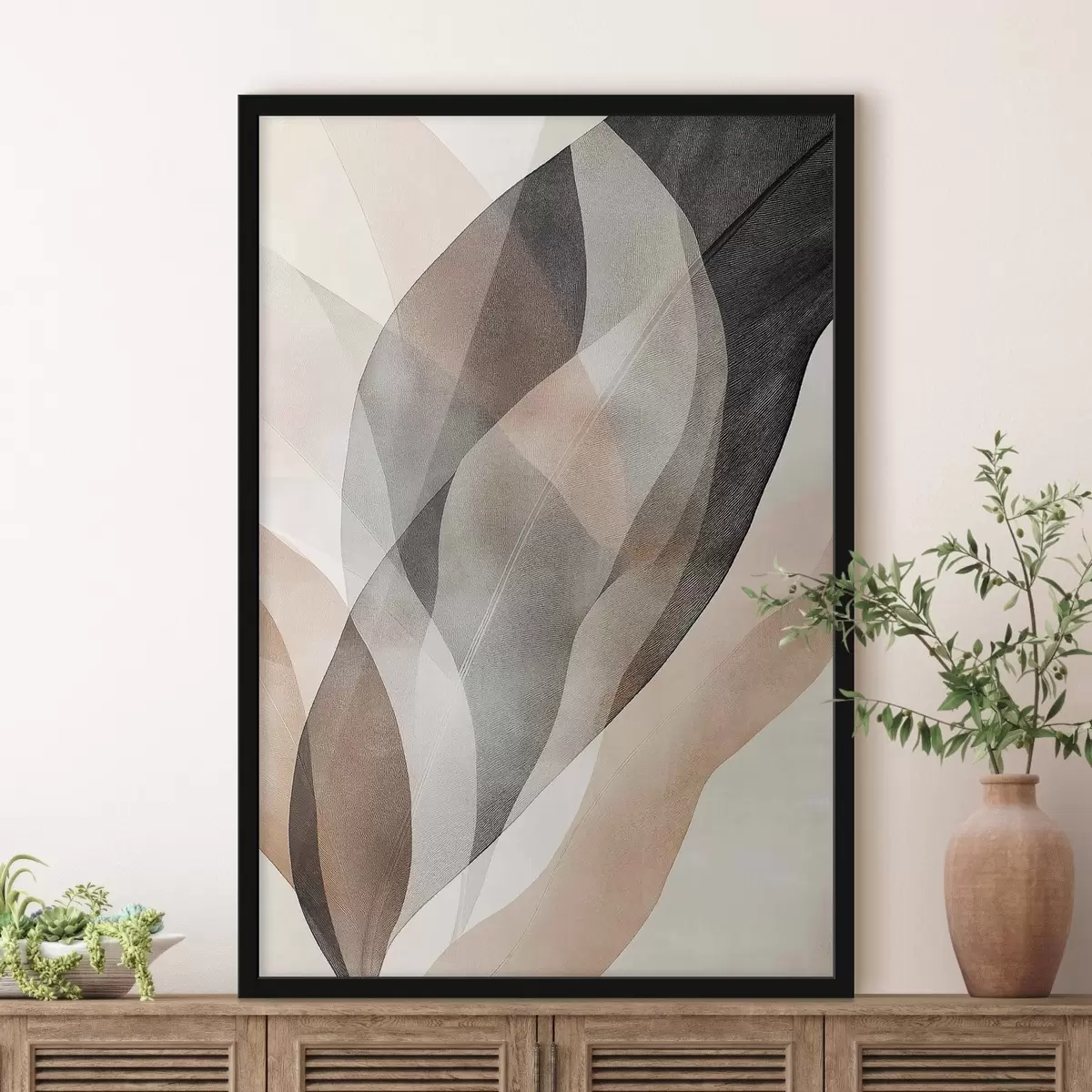Poster Onde fumose a contrasto f50755