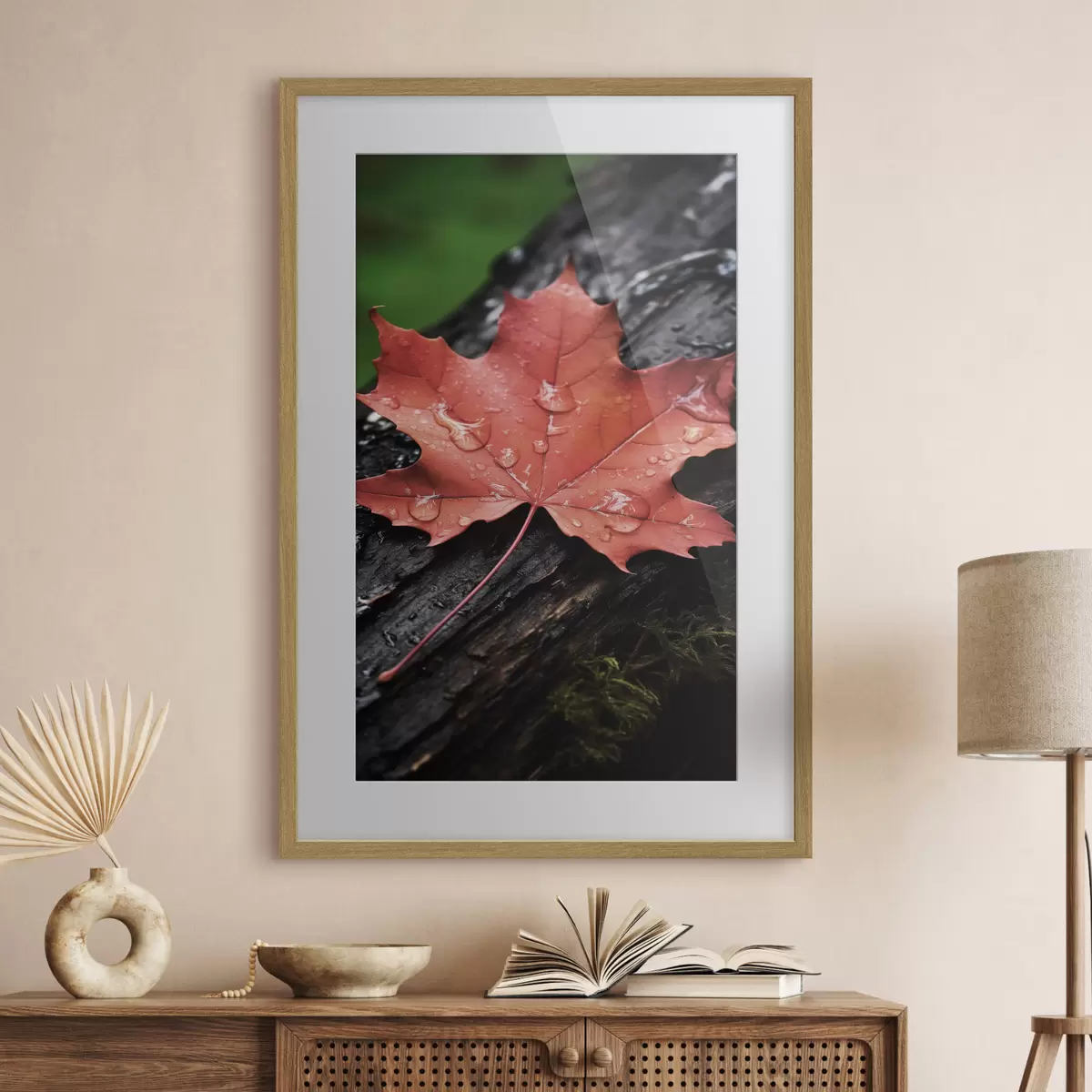 Poster Foglia d'acero cremisi f50757